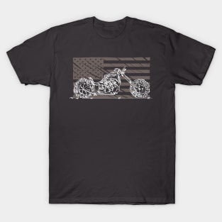 USA flag bike T-Shirt